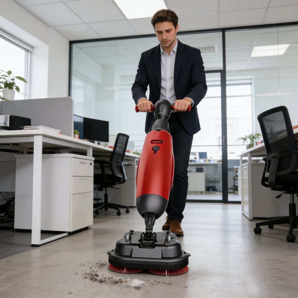 مكنسة أرضية صغيرة