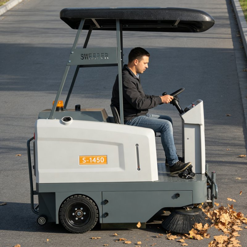 warehouse floor sweeper